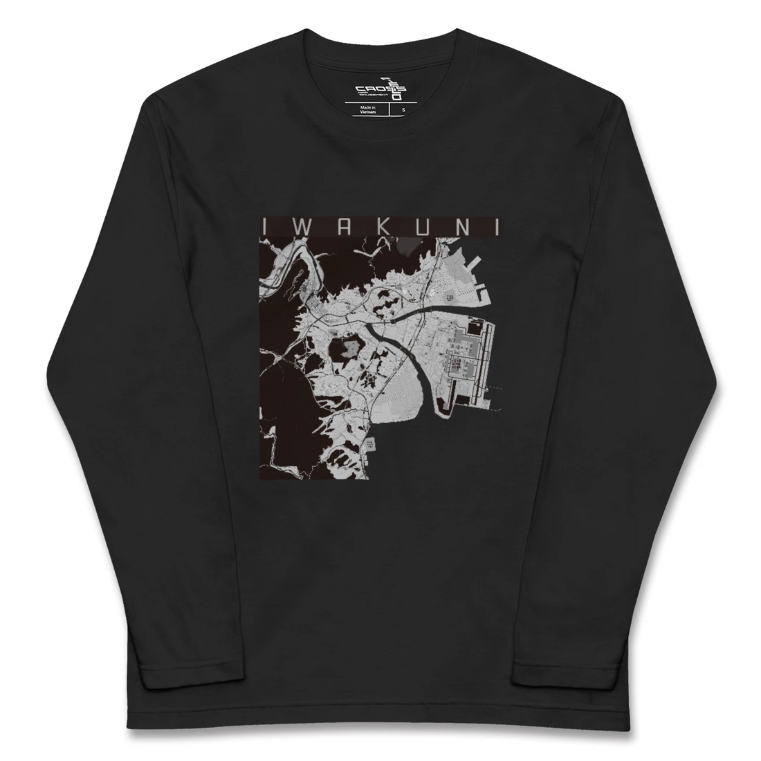 【岩国(山口県)】地図柄ロングスリーブTシャツ