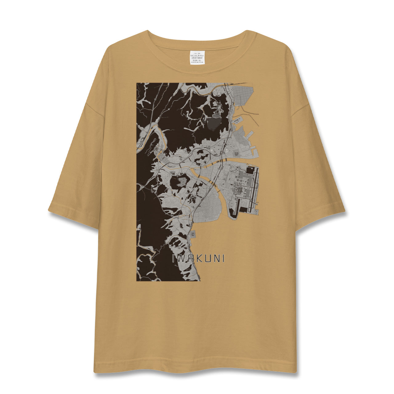 【岩国（山口県）】地図柄ビッグシルエットTシャツ