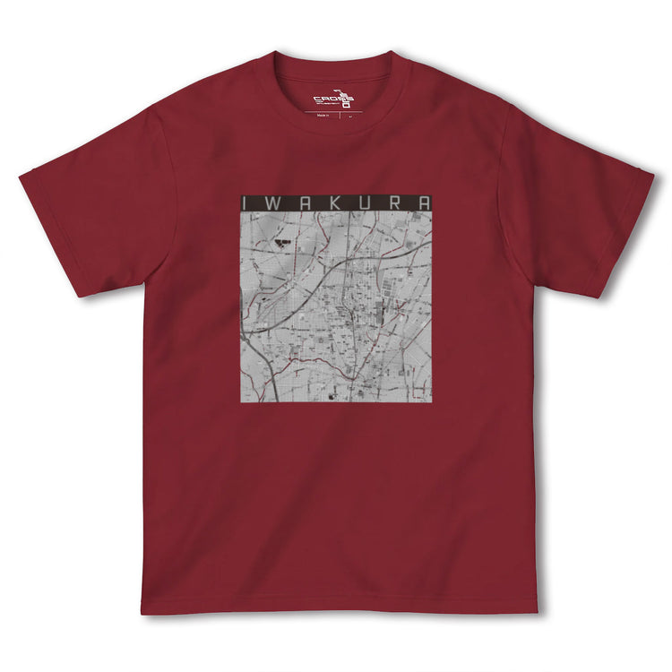【岩倉（愛知県）】地図柄ヘビーウェイトTシャツ