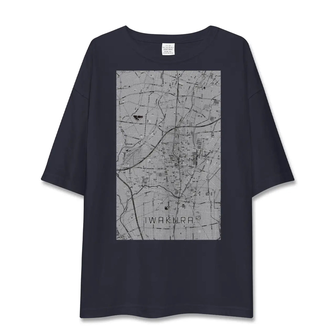 【岩倉（愛知県）】地図柄ビッグシルエットTシャツ