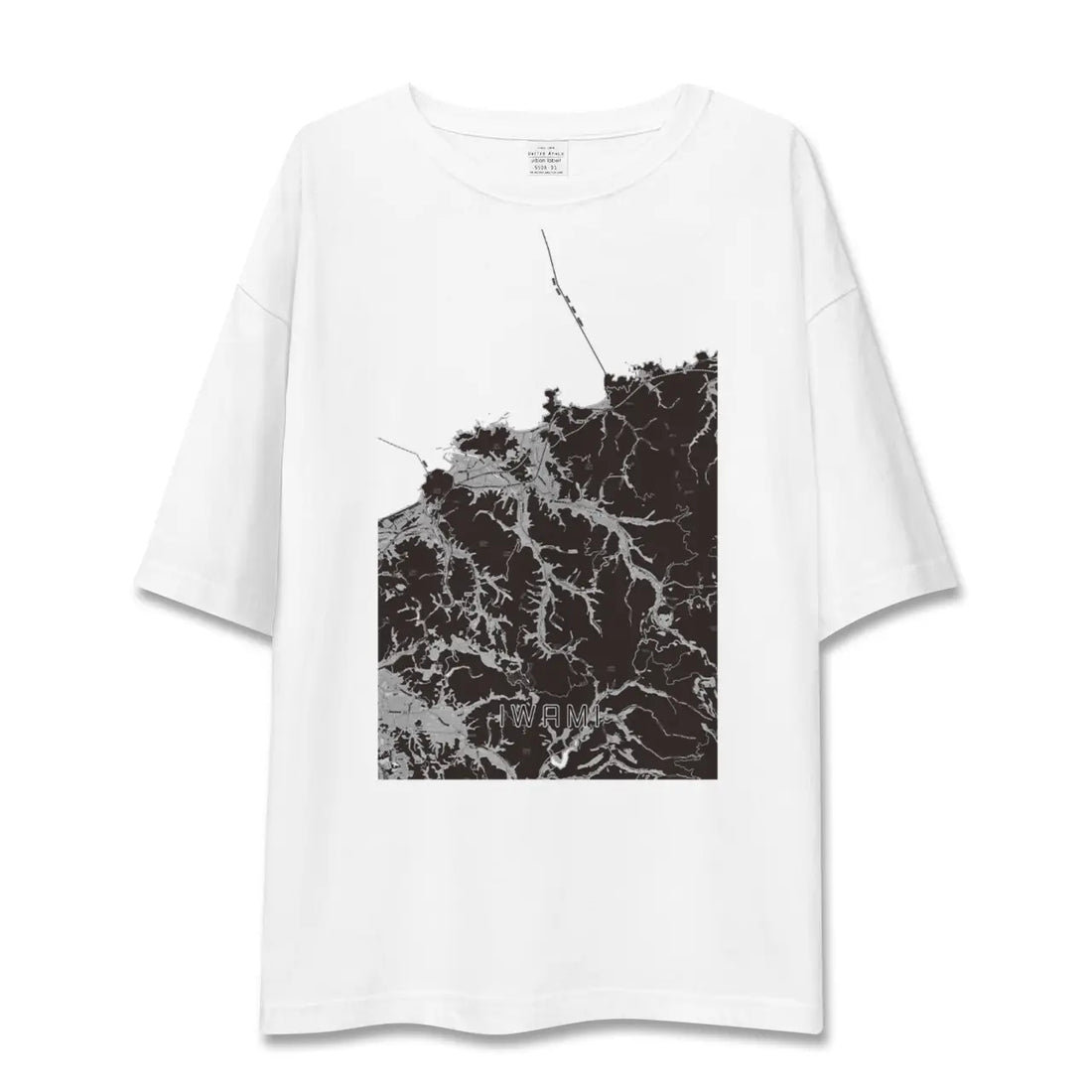 【岩美(鳥取県)】地図柄ビッグシルエットTシャツ
