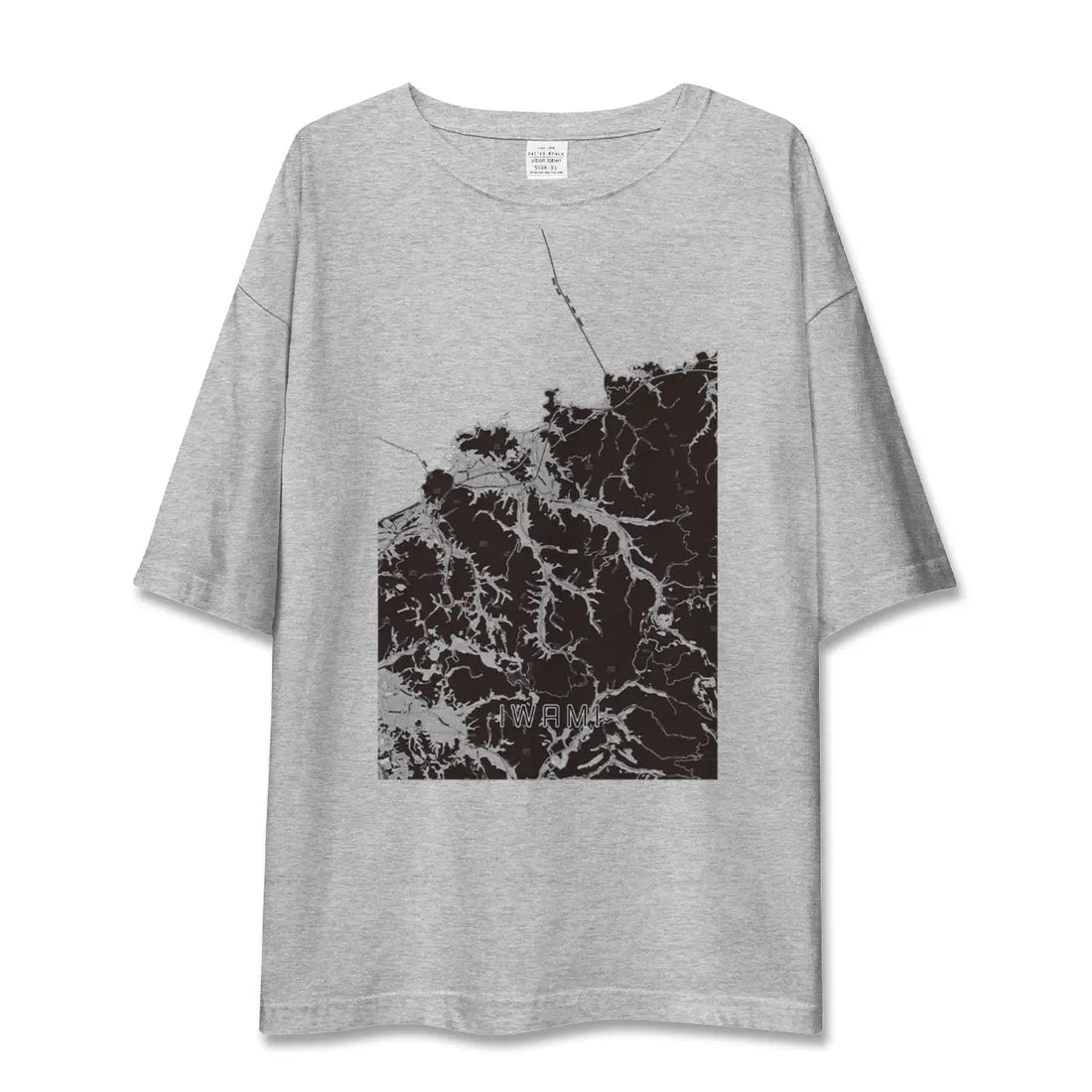 【岩美（鳥取県）】地図柄ビッグシルエットTシャツ