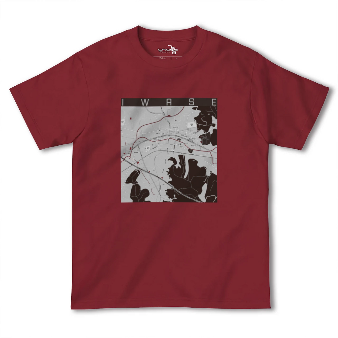 【岩瀬(茨城県)】地図柄ヘビーウェイトTシャツ