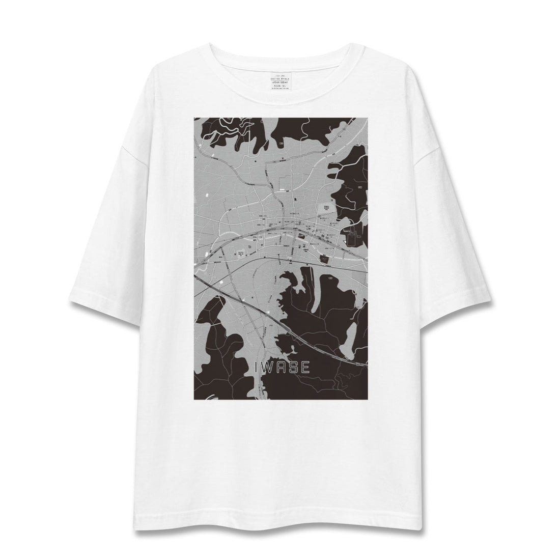 【岩瀬(茨城県)】地図柄ビッグシルエットTシャツ