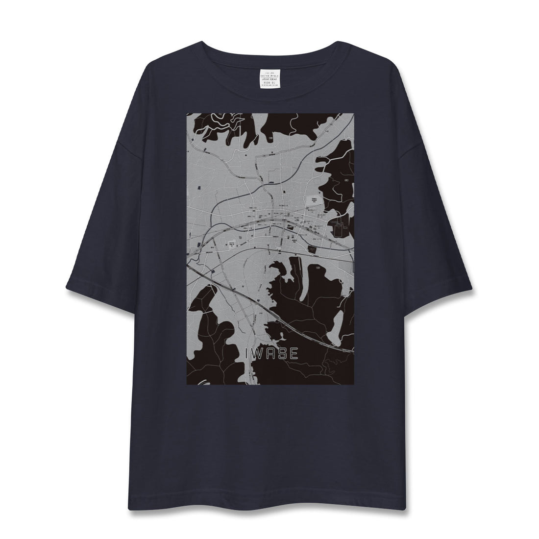 【岩瀬（茨城県）】地図柄ビッグシルエットTシャツ