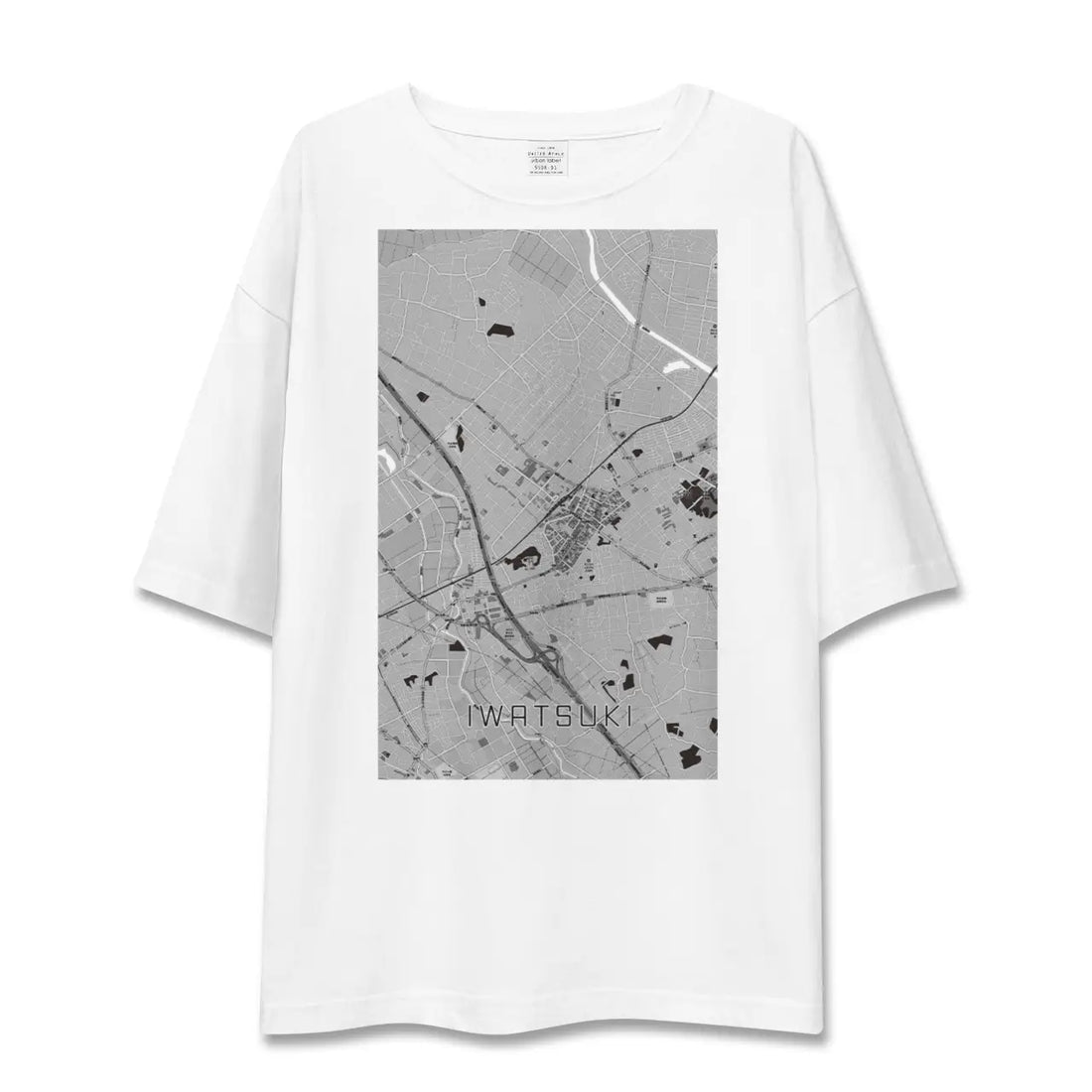 【岩槻（埼玉県）】地図柄ビッグシルエットTシャツ