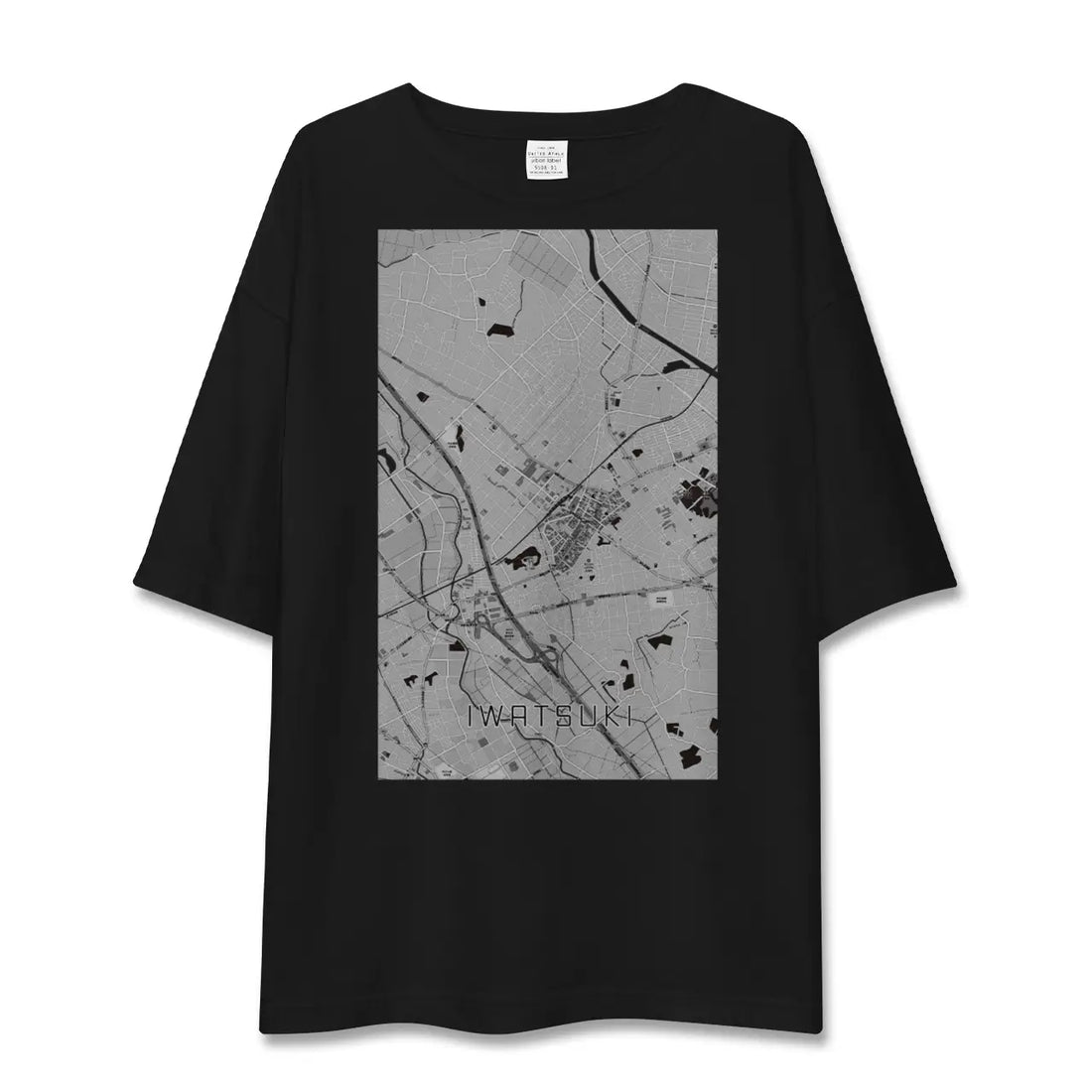 【岩槻(埼玉県)】地図柄ビッグシルエットTシャツ