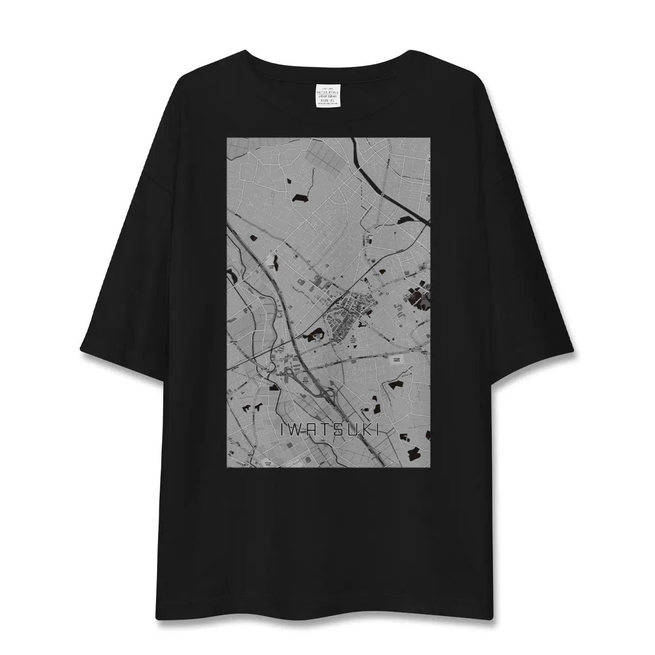 【岩槻（埼玉県）】地図柄ビッグシルエットTシャツ