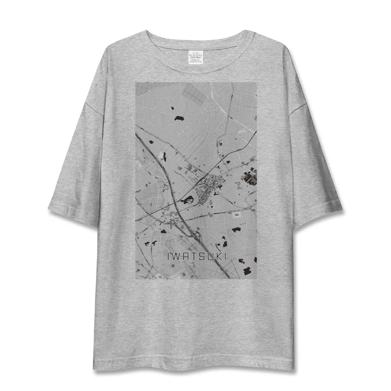 【岩槻（埼玉県）】地図柄ビッグシルエットTシャツ