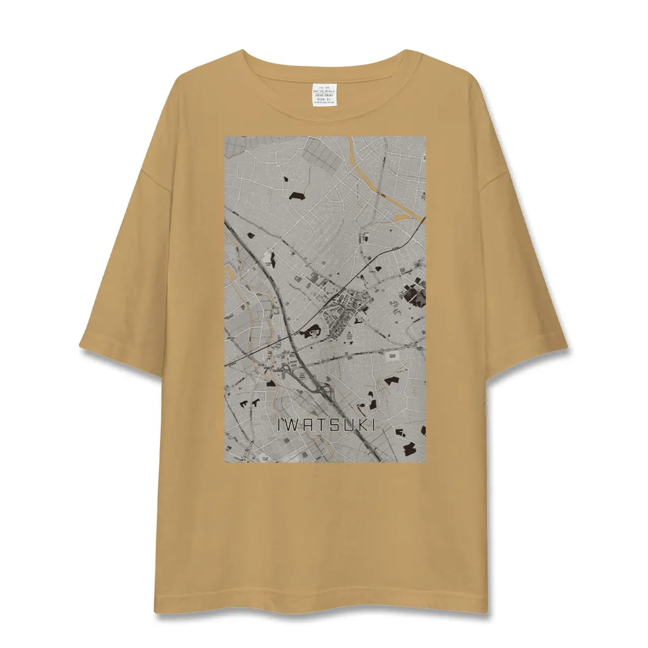 【岩槻（埼玉県）】地図柄ビッグシルエットTシャツ