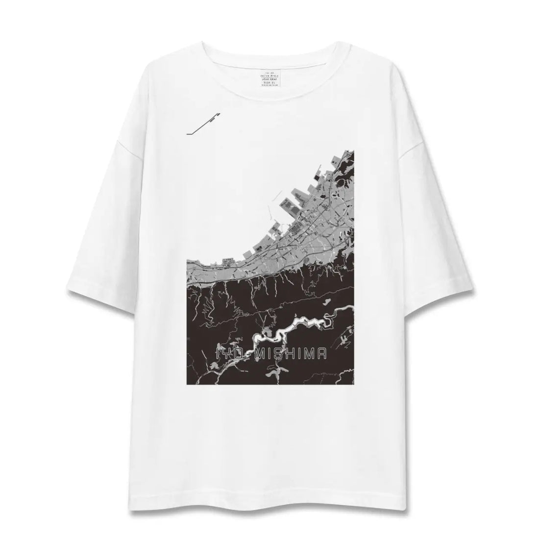 【伊予三島(愛媛県)】地図柄ビッグシルエットTシャツ