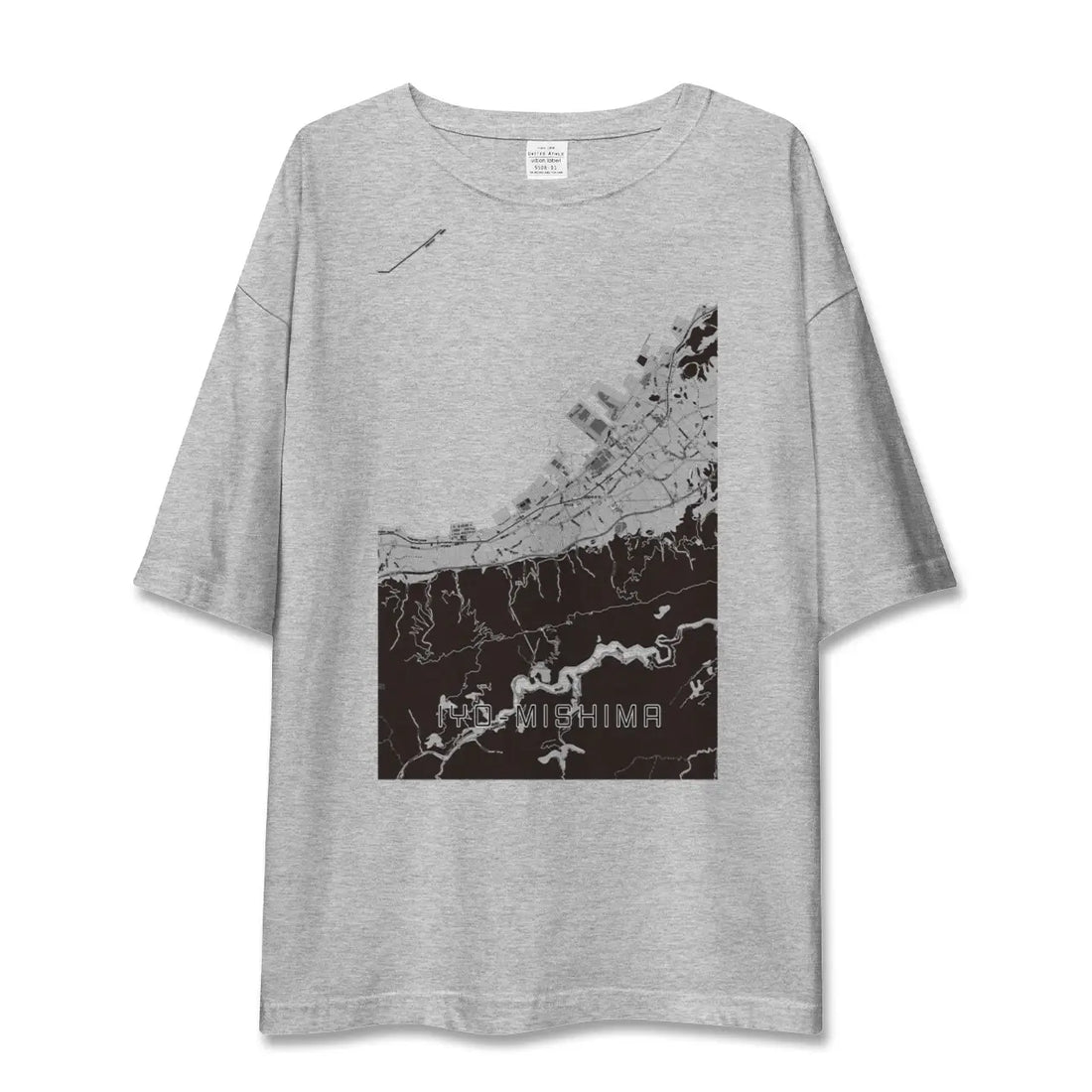 【伊予三島(愛媛県)】地図柄ビッグシルエットTシャツ