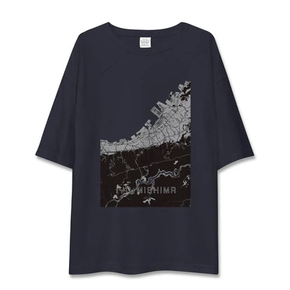 【伊予三島（愛媛県）】地図柄ビッグシルエットTシャツ