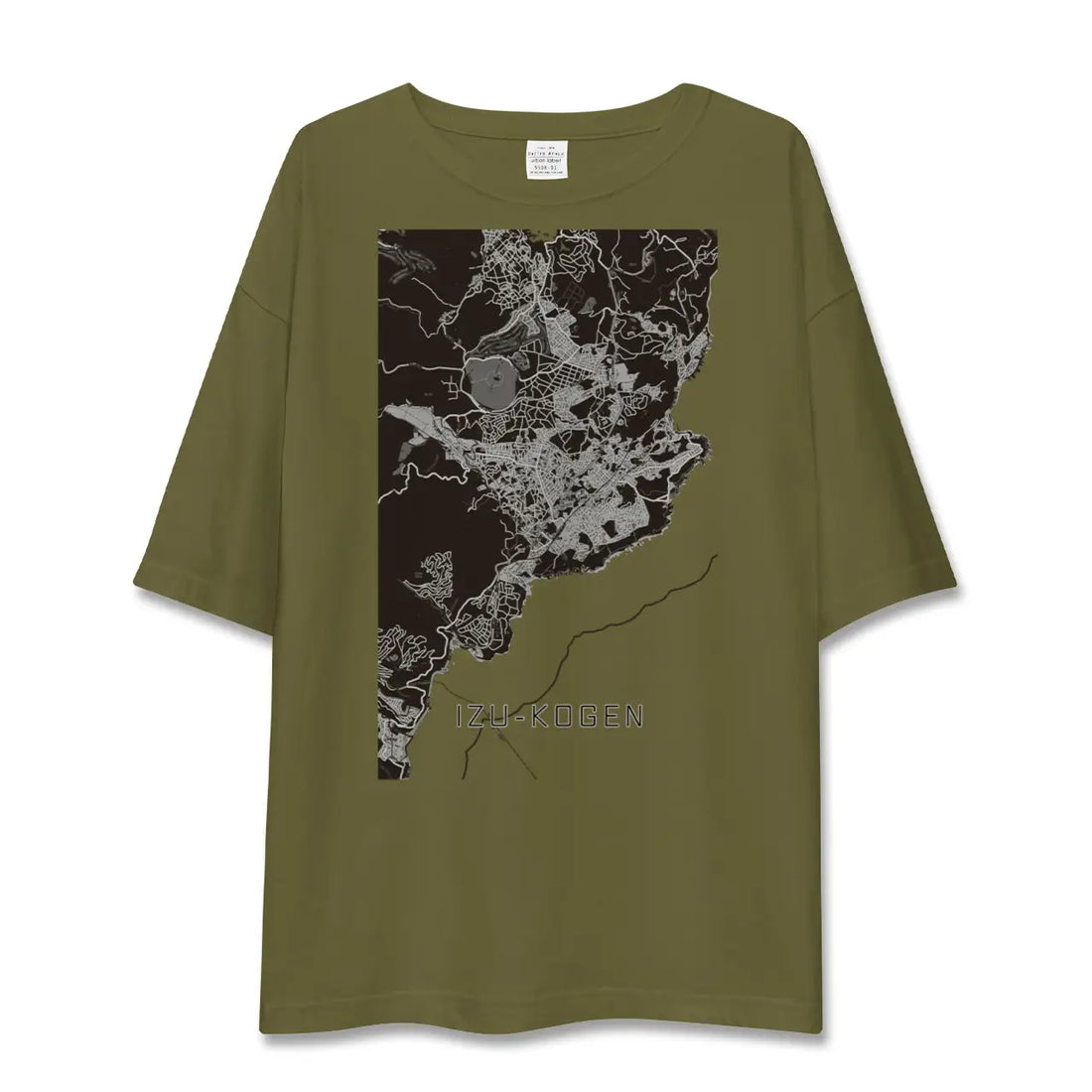 【伊豆高原(静岡県)】地図柄ビッグシルエットTシャツ