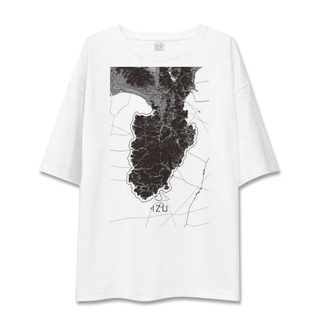 【伊豆2(静岡県)】地図柄ビッグシルエットTシャツ