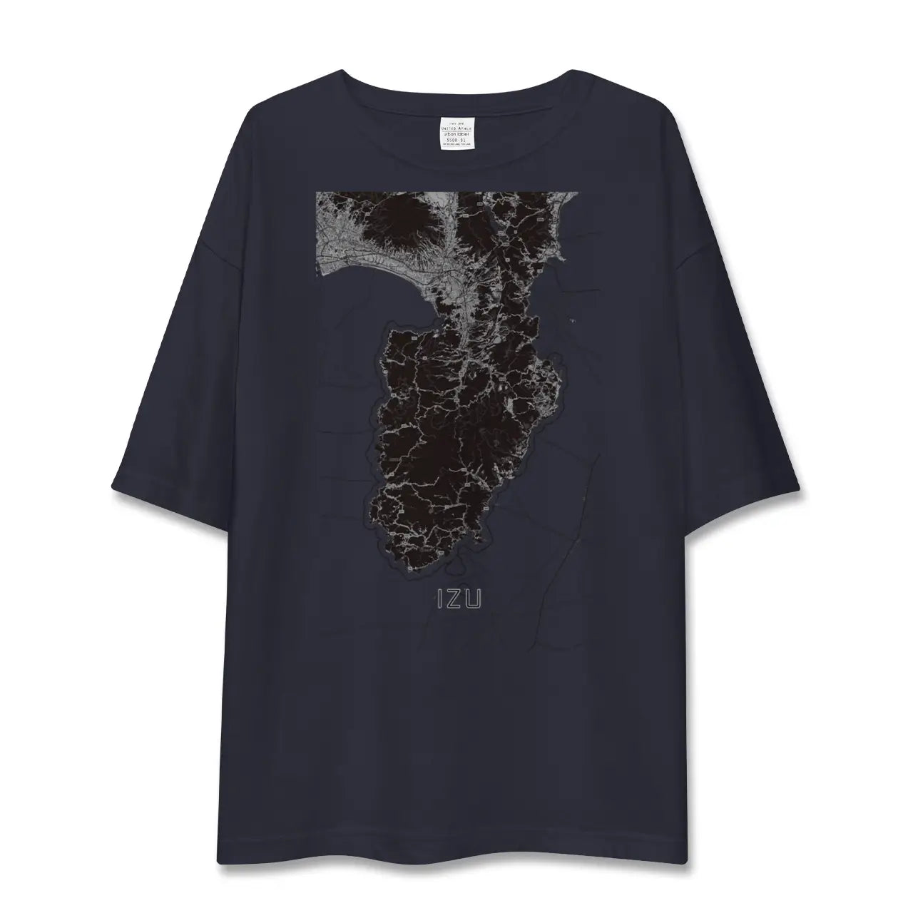 【伊豆2（静岡県）】地図柄ビッグシルエットTシャツ