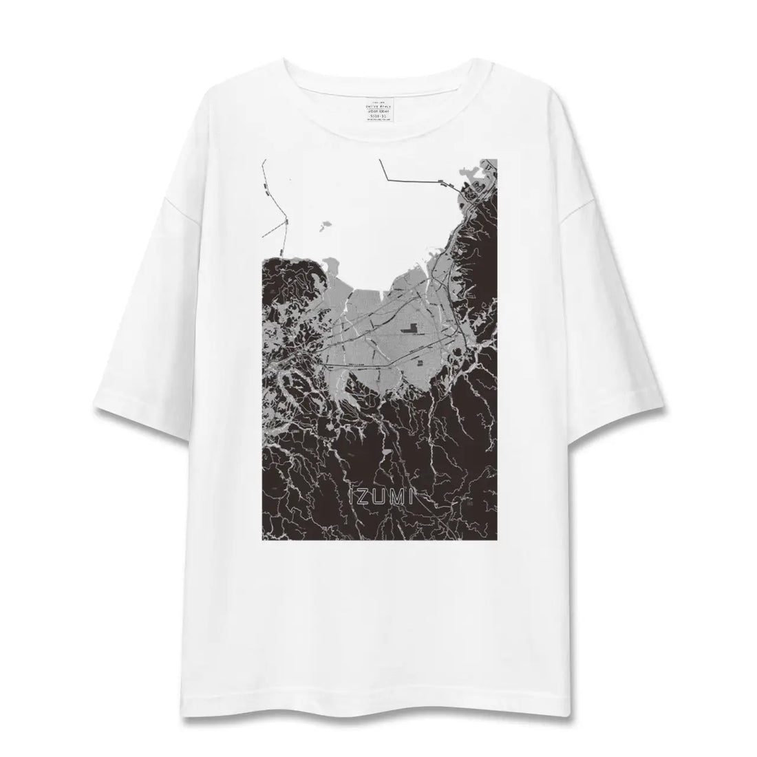 【出水(鹿児島県)】地図柄ビッグシルエットTシャツ