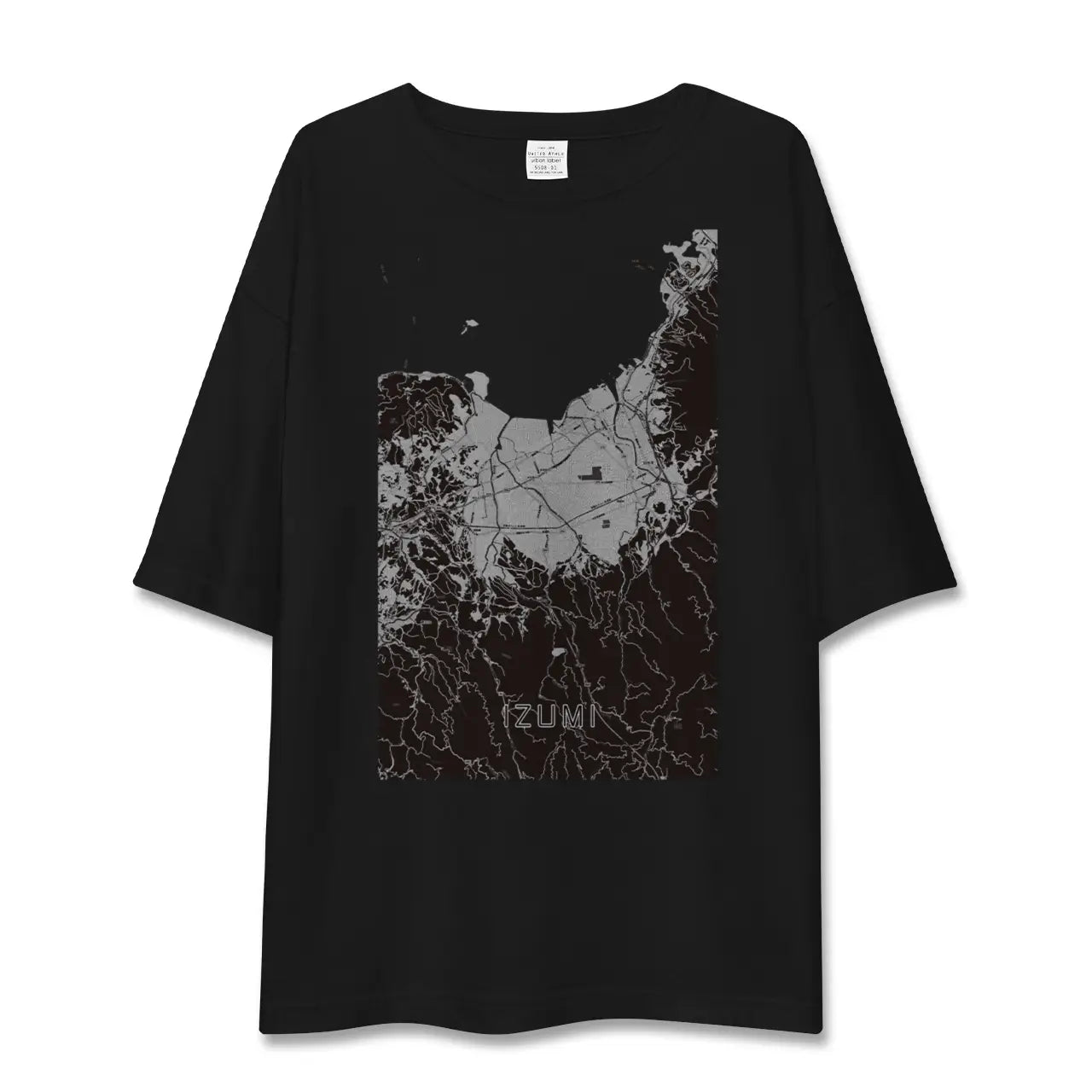 【出水（鹿児島県）】地図柄ビッグシルエットTシャツ