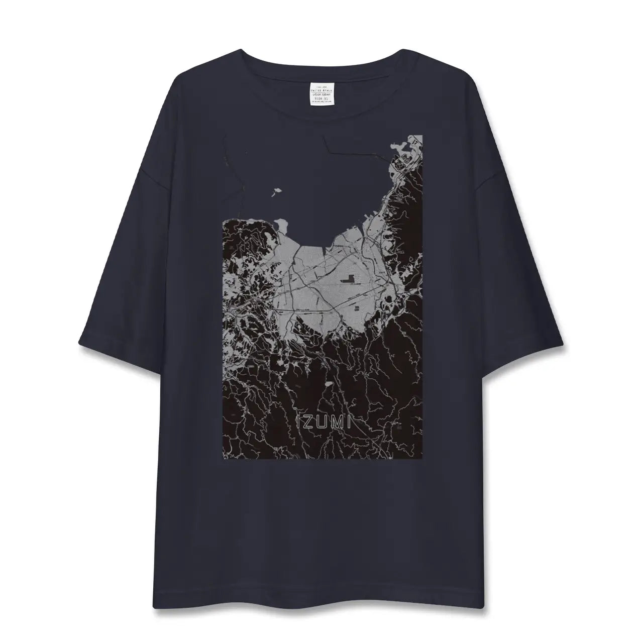 【出水（鹿児島県）】地図柄ビッグシルエットTシャツ
