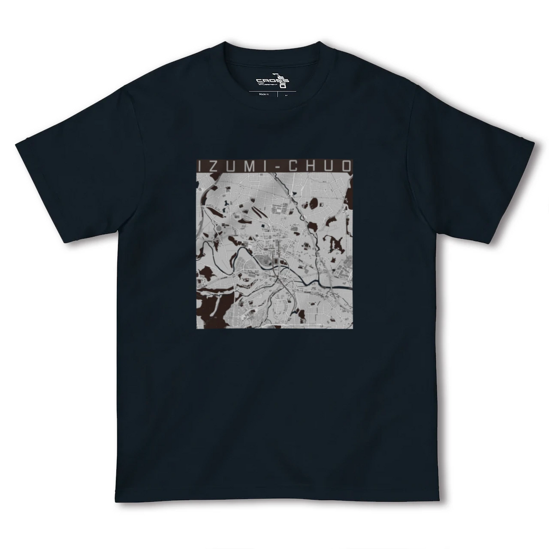 【泉中央(宮城県)】地図柄ヘビーウェイトTシャツ
