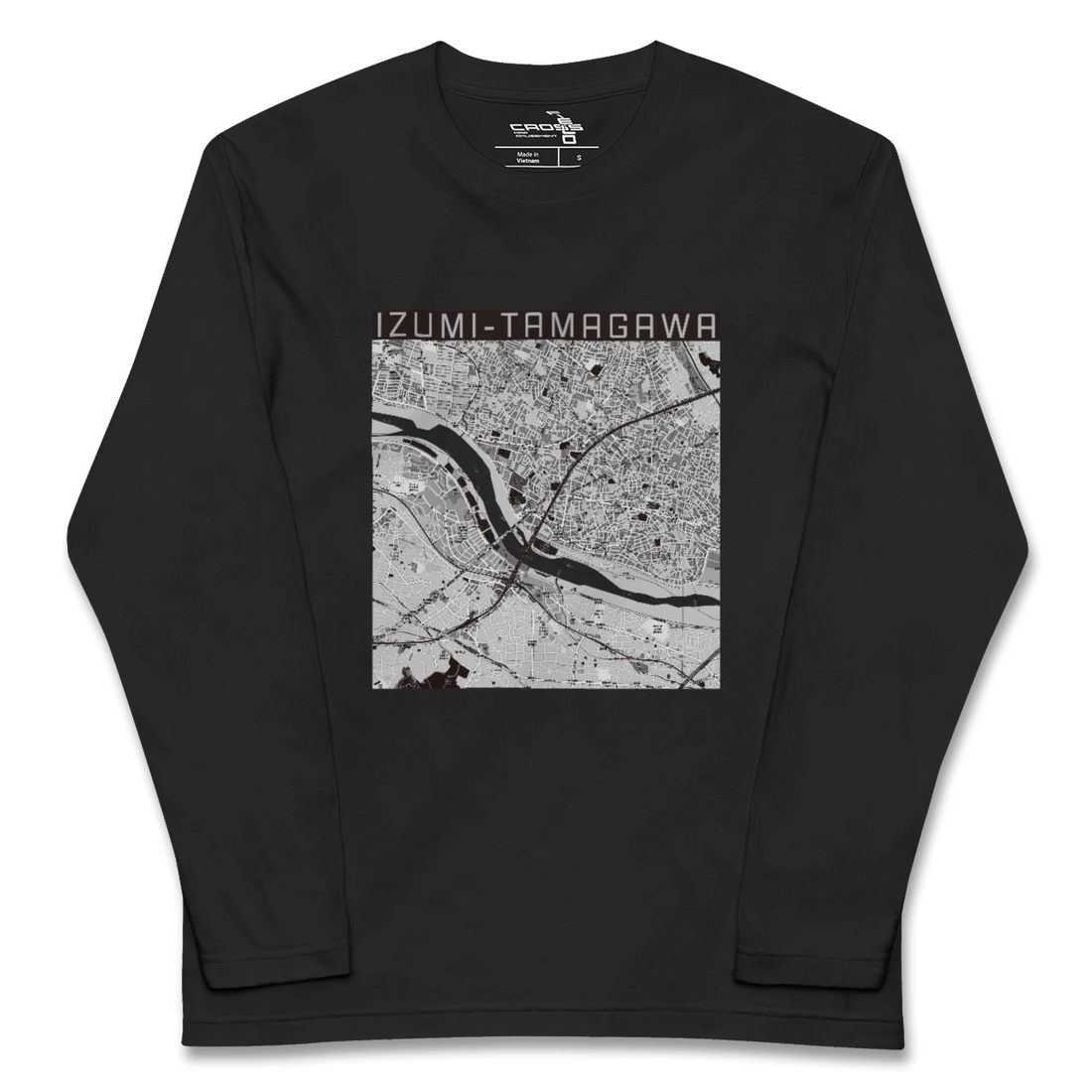 【和泉多摩川(東京都)】地図柄ロングスリーブTシャツ
