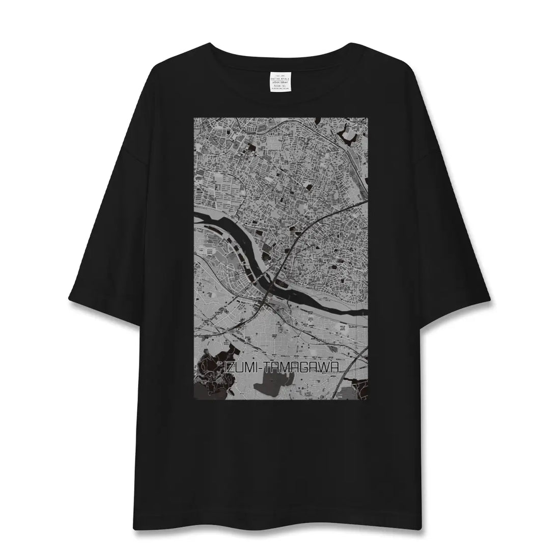 【和泉多摩川（東京都）】地図柄ビッグシルエットTシャツ
