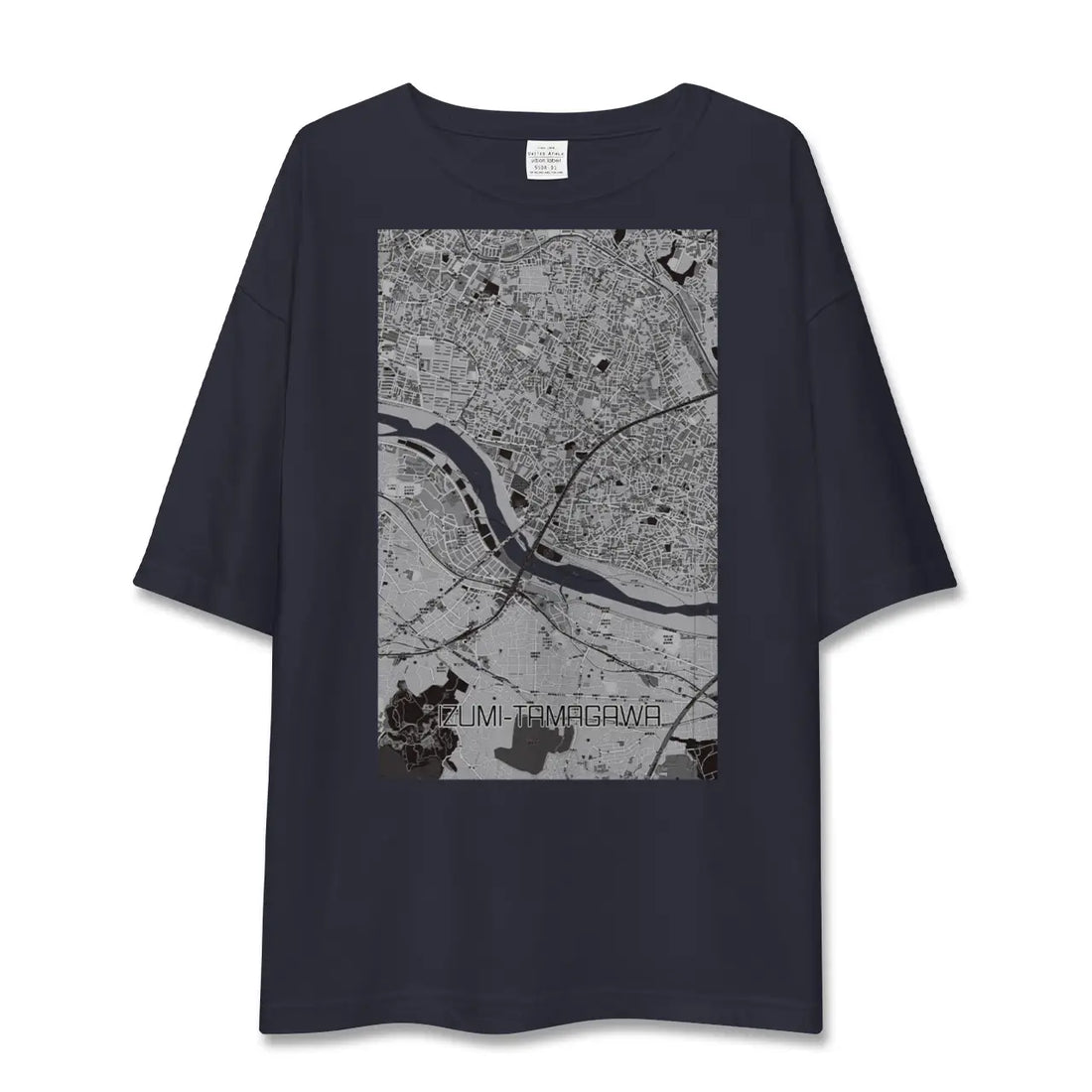 【和泉多摩川（東京都）】地図柄ビッグシルエットTシャツ