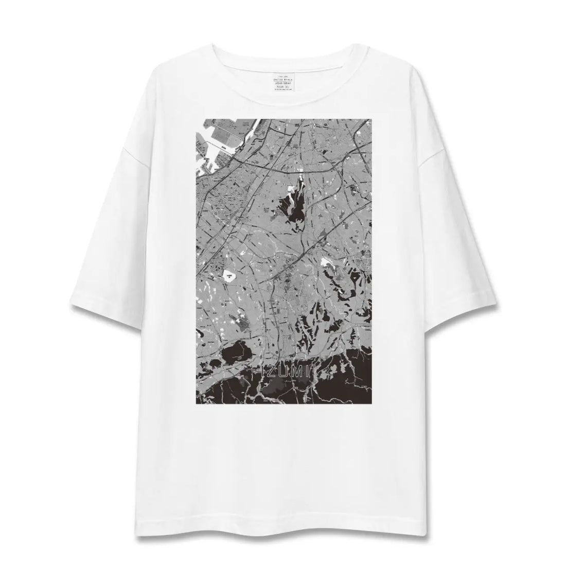 【和泉(大阪府)】地図柄ビッグシルエットTシャツ