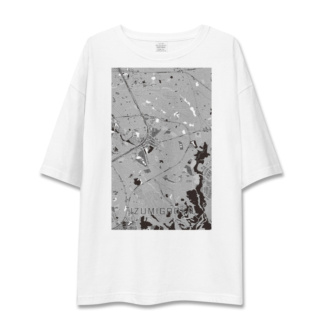 【泉ケ丘(大阪府)】地図柄ビッグシルエットTシャツ