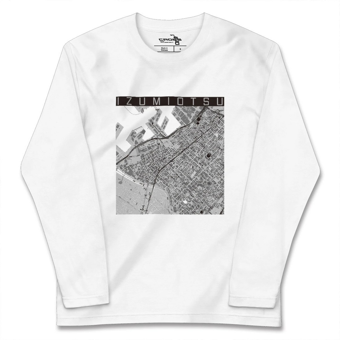 【泉大津(大阪府)】地図柄ロングスリーブTシャツ
