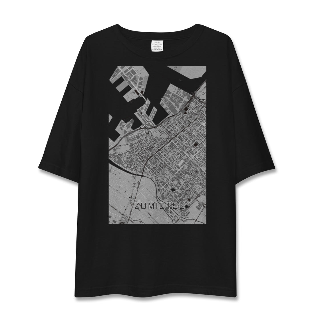 【泉大津(大阪府)】地図柄ビッグシルエットTシャツ