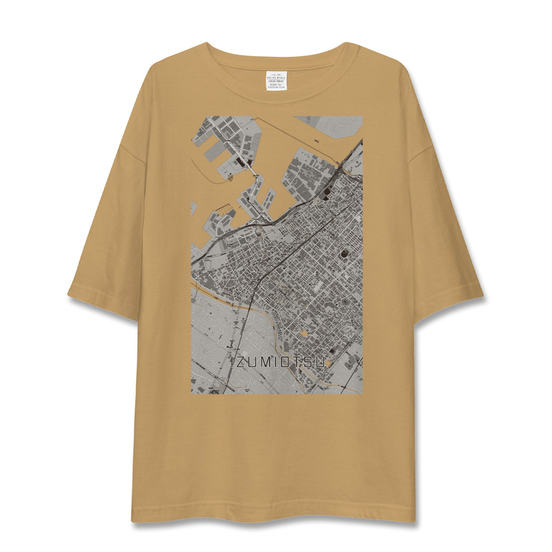 【泉大津(大阪府)】地図柄ビッグシルエットTシャツ