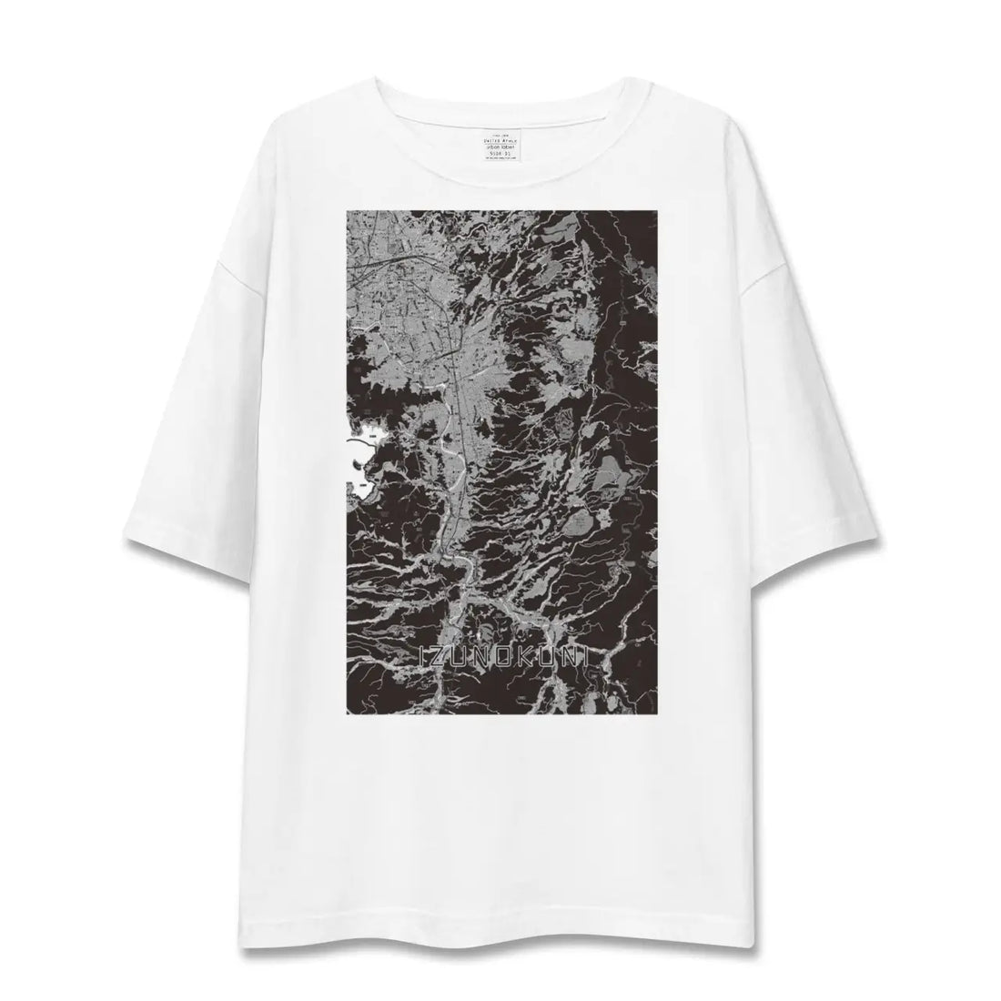 【伊豆の国(静岡県)】地図柄ビッグシルエットTシャツ