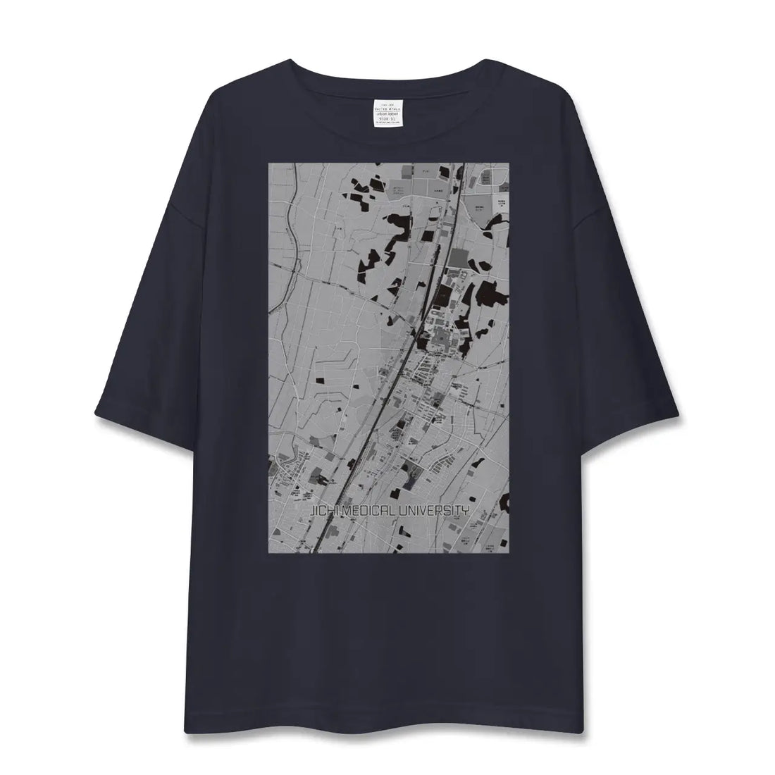【自治医大（栃木県）】地図柄ビッグシルエットTシャツ