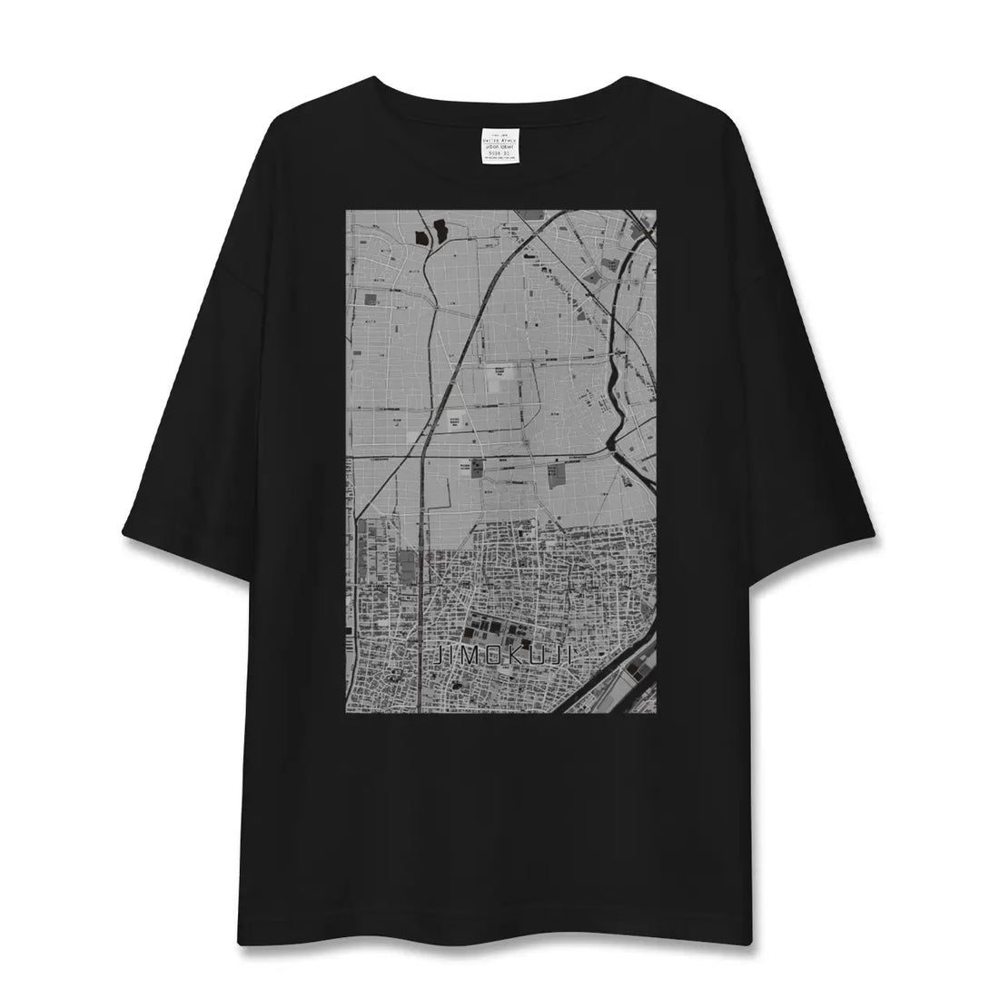 【甚目寺(愛知県)】地図柄ビッグシルエットTシャツ