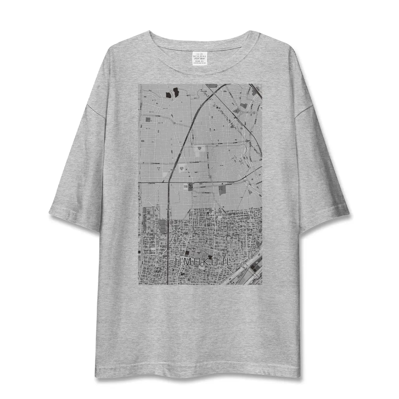 【甚目寺（愛知県）】地図柄ビッグシルエットTシャツ