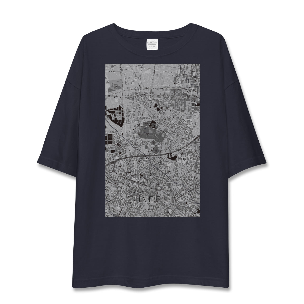 【深大寺（東京都）】地図柄ビッグシルエットTシャツ