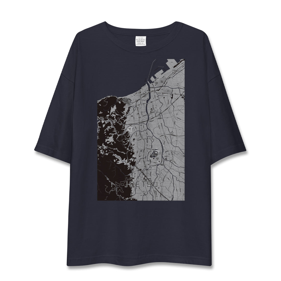 【上越(新潟県)】地図柄ビッグシルエットTシャツ
