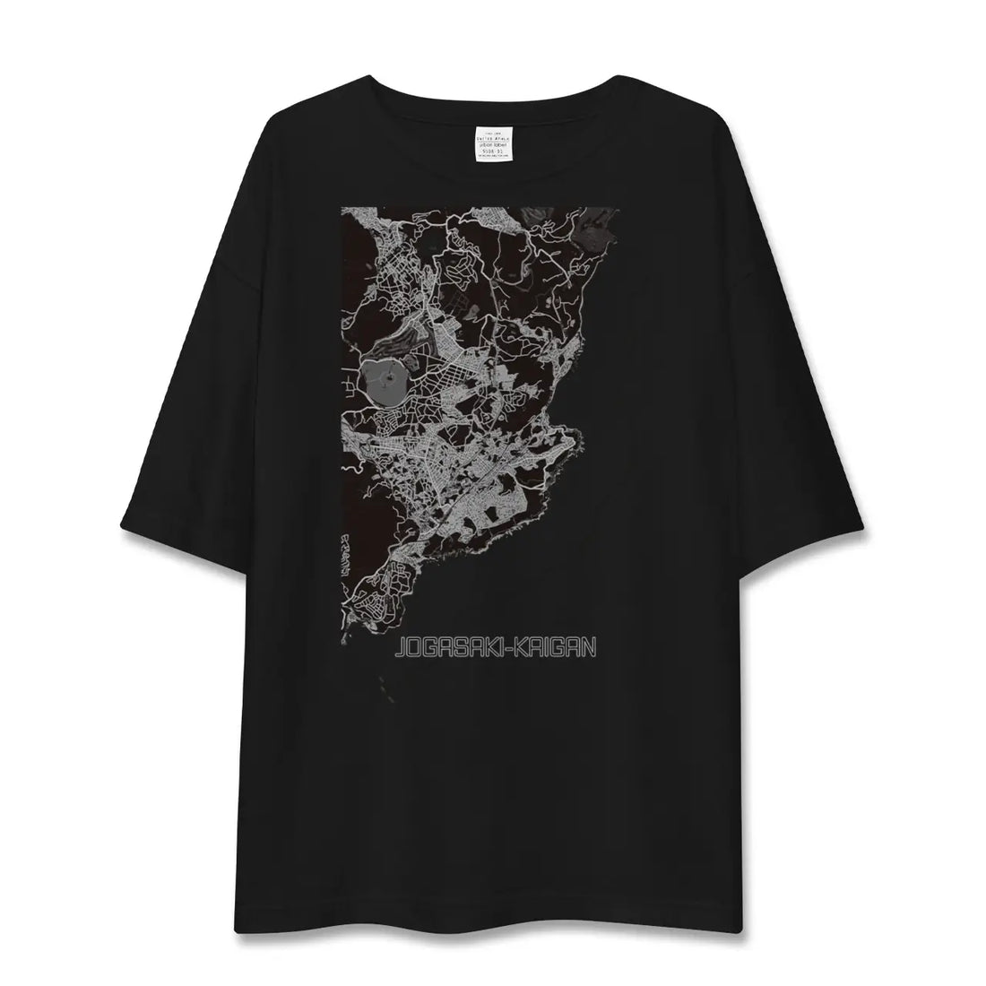 【城ヶ崎海岸（静岡県）】地図柄ビッグシルエットTシャツ