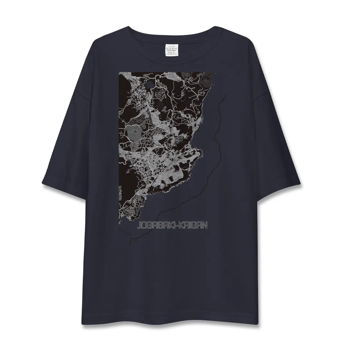 【城ヶ崎海岸（静岡県）】地図柄ビッグシルエットTシャツ