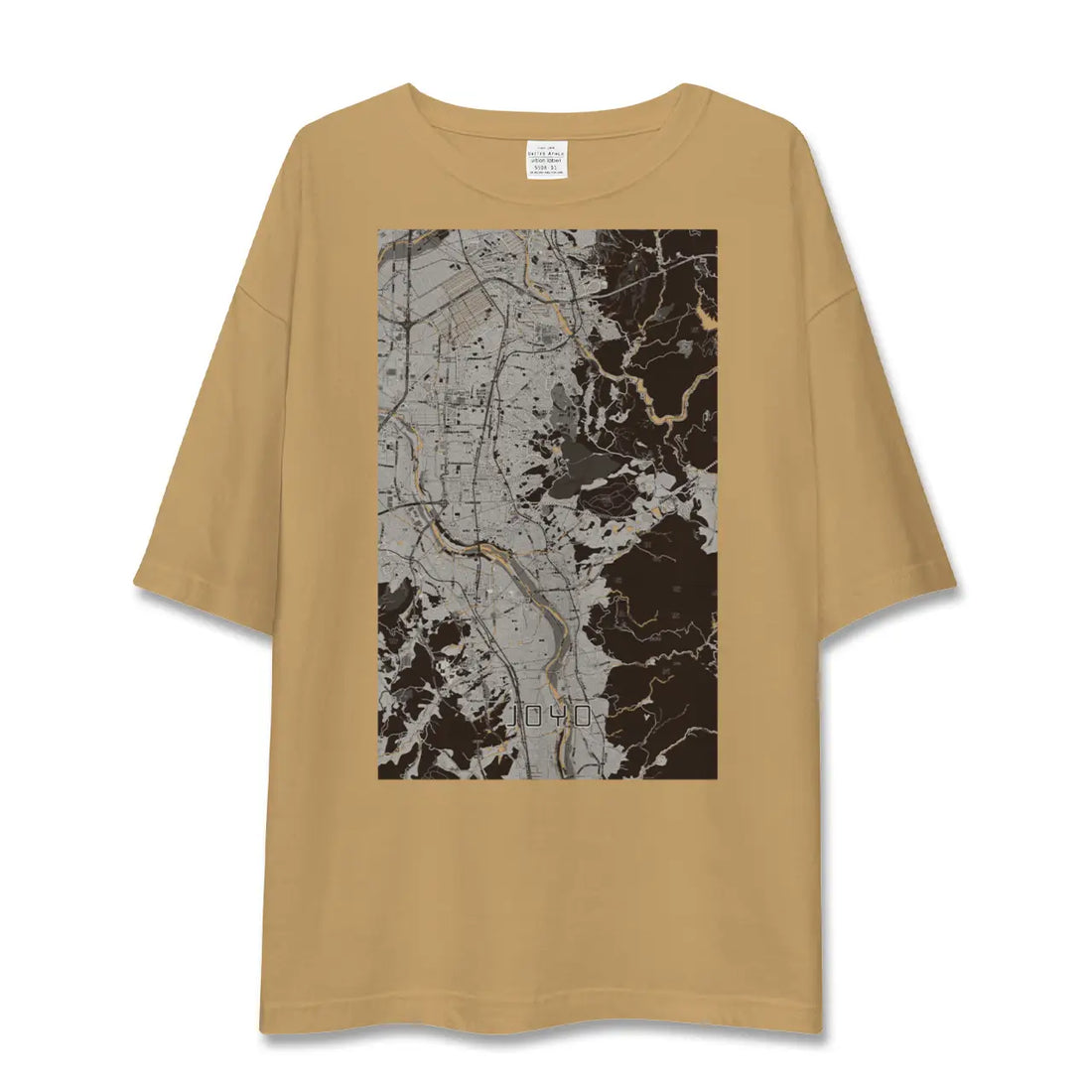 【城陽(京都府)】地図柄ビッグシルエットTシャツ
