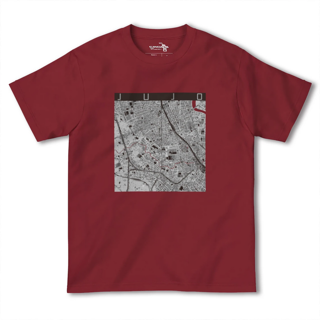 【十条（東京都）】地図柄ヘビーウェイトTシャツ