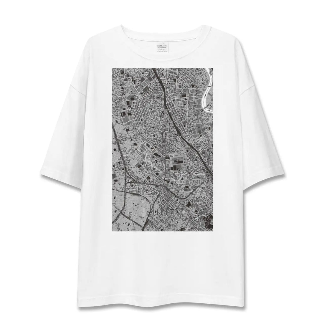 【十条（東京都）】地図柄ビッグシルエットTシャツ