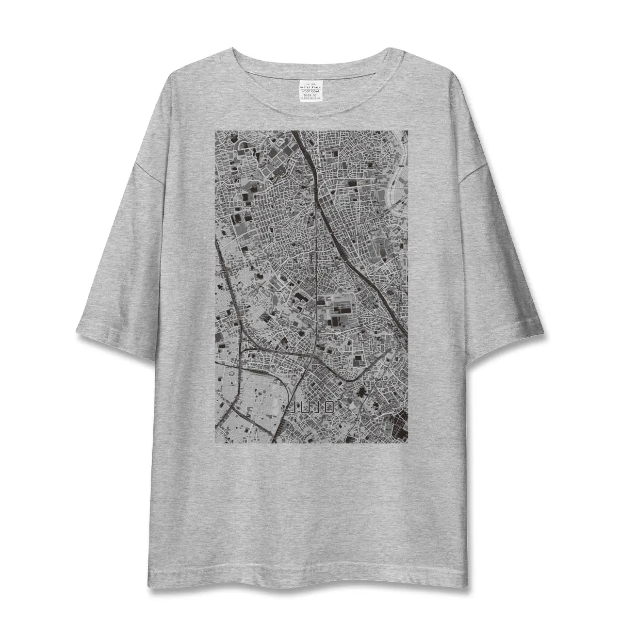 【十条（東京都）】地図柄ビッグシルエットTシャツ