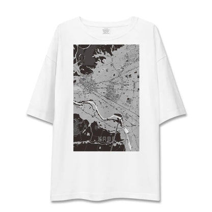 【河辺（東京都）】地図柄ビッグシルエットTシャツ