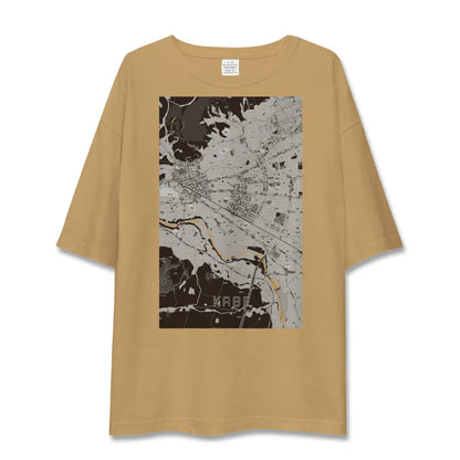 【河辺（東京都）】地図柄ビッグシルエットTシャツ