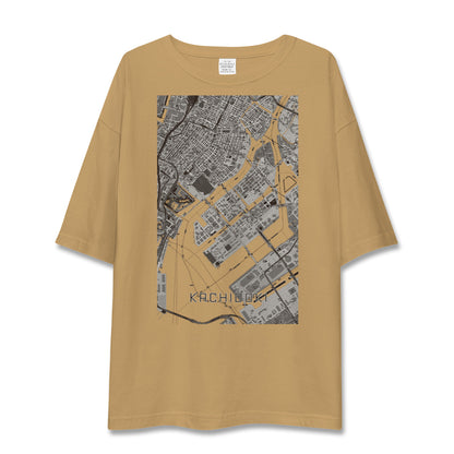 【勝どき（東京都）】地図柄ビッグシルエットTシャツ