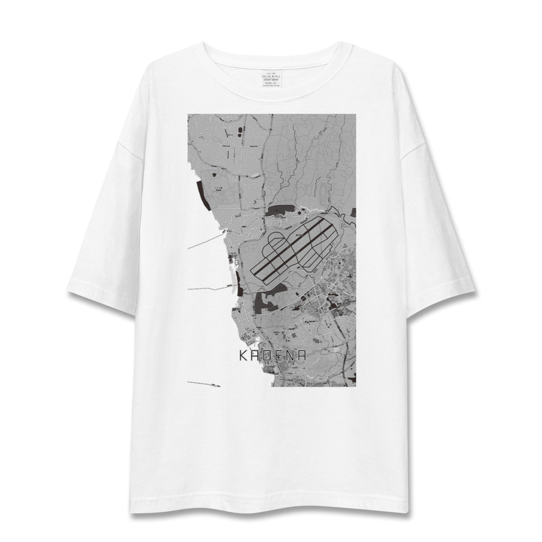 【嘉手納（沖縄県）】地図柄ビッグシルエットTシャツ