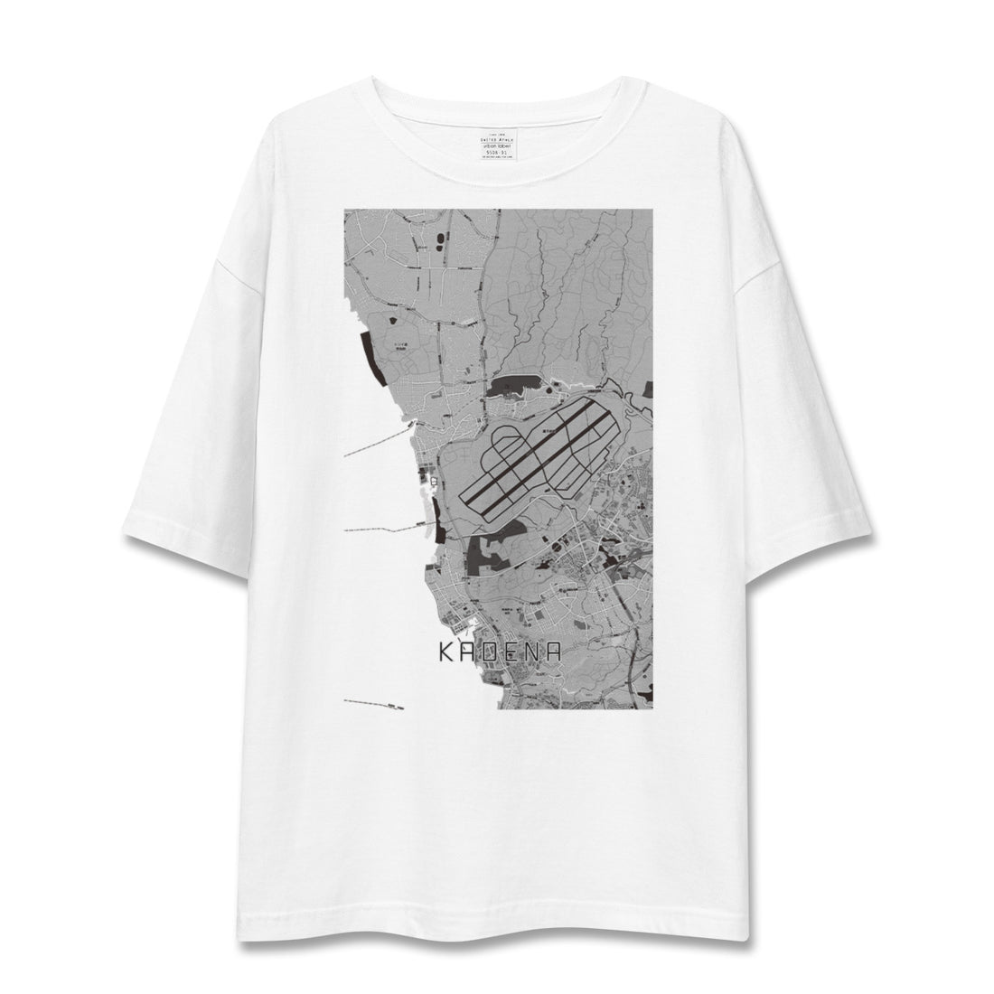 【嘉手納(沖縄県)】地図柄ビッグシルエットTシャツ