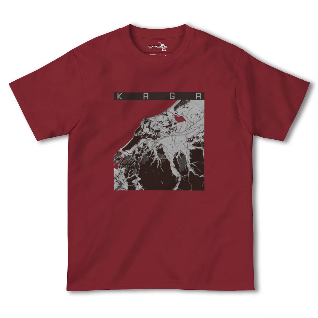 【加賀(石川県)】地図柄ヘビーウェイトTシャツ